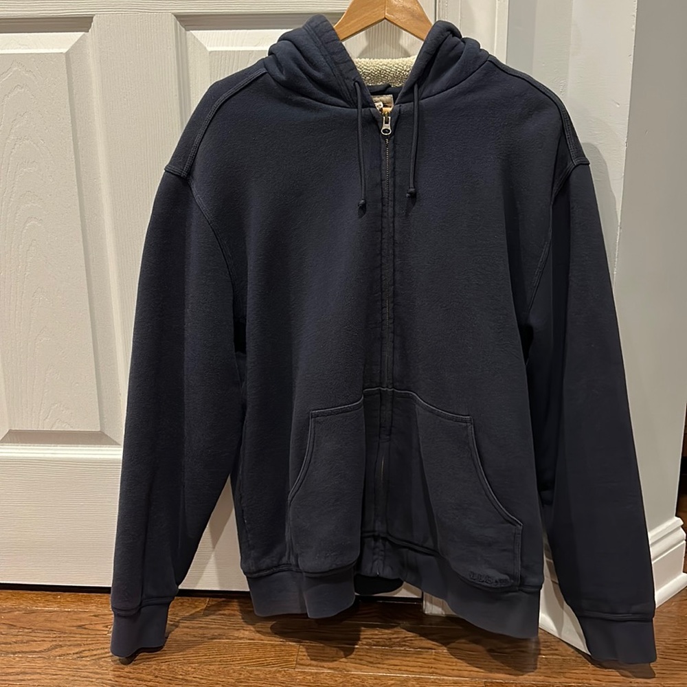 Men’s land’s end hooded sweatshirt, fleece lined